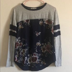 Long Sleeved Floral Tee